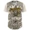 Custom Cream Navy-Yellow 3D Pattern Design Burner Costumes Paisley Bandana Authentic Baseball Jersey