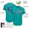 Custom Aqua Navy-White Authentic Baseball Jersey