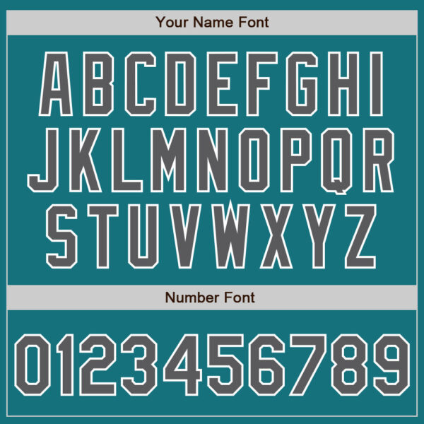 Custom Teal Steel Gray-White Authentic Baseball Jersey