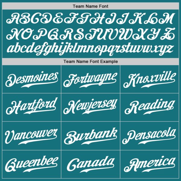 Custom Teal White Authentic Baseball Jersey
