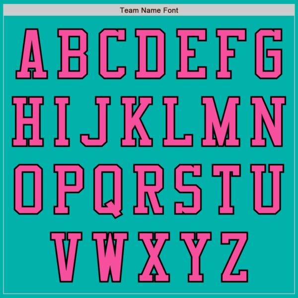 Custom Aqua Pink-Black Authentic Baseball Jersey