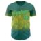 Custom Green Teal-Neon Yellow David Lozeau The Bee Authentic Baseball Jersey