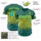 Custom Green Teal-Neon Yellow David Lozeau The Bee Authentic Baseball Jersey