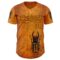 Custom Yellow Bay Orange-Black David Lozeau The Stag Beetle Authentic Baseball Jersey