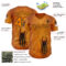 Custom Yellow Bay Orange-Black David Lozeau The Stag Beetle Authentic Baseball Jersey