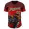 Custom Red Vegas Gold-Black David Lozeau Dead Heat Authentic Baseball Jersey