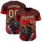 Custom Red Vegas Gold-Black David Lozeau Dead Heat Authentic Baseball Jersey