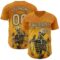Custom Yellow Vegas Gold-Black David Lozeau Birds Of A Feather Authentic Baseball Jersey