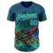 Custom Blue Teal-Ice Blue David Lozeau Ensnared Authentic Baseball Jersey