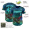 Custom Blue Teal-Ice Blue David Lozeau Ensnared Authentic Baseball Jersey
