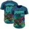 Custom Blue Teal-Ice Blue David Lozeau Ensnared Authentic Baseball Jersey