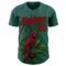 Custom Green Red-Black David Lozeau The Cardinal Authentic Baseball Jersey