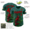 Custom Green Red-Black David Lozeau The Cardinal Authentic Baseball Jersey