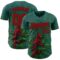 Custom Green Red-Black David Lozeau The Cardinal Authentic Baseball Jersey