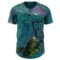 Custom Blue Teal-Black David Lozeau Turtle Buddy And Jelly Authentic Baseball Jersey