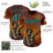 Custom Yellow Teal-Black David Lozeau Racking Rounds Authentic Baseball Jersey