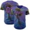 Custom Purple Medium Purple-Black David Lozeau The Beekeeper Authentic Baseball Jersey