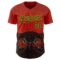 Custom Red Black-Yellow David Lozeau The Owl Authentic Baseball Jersey