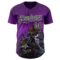 Custom Purple Black-White David Lozeau Voodoo Priest Authentic Baseball Jersey