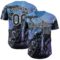 Custom Blue Black-White David Lozeau Triumph Authentic Baseball Jersey