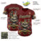 Custom Red Black-Vegas Gold David Lozeau Smoke Em If You Got Em Authentic Baseball Jersey