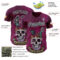 Custom Purple Black-Silver David Lozeau Dia De Los Gatos Authentic Baseball Jersey