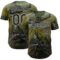 Custom Green Black-Silver David Lozeau 1st Air Cav Authentic Baseball Jersey
