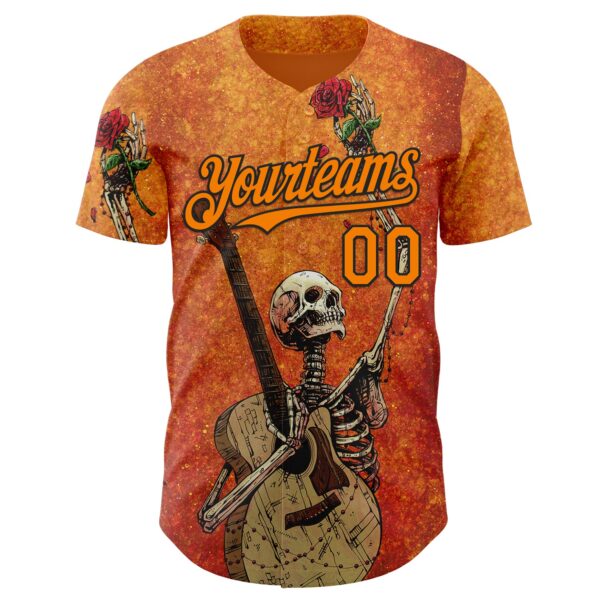 Custom Orange Bay Orange-Black David Lozeau Until The Last Note Authentic Baseball Jersey