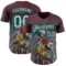 Custom Red Ice Blue-Black David Lozeau The Bounty Of Life Authentic Baseball Jersey