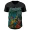 Custom Black-Ice Blue David Lozeau The Three Authentic Baseball Jersey