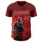 Custom Red-Silver David Lozeau Love Trust And A Revolver Authentic Baseball Jersey