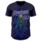 Custom Blue Dark Purple-White David Lozeau Lighting The Way Authentic Baseball Jersey