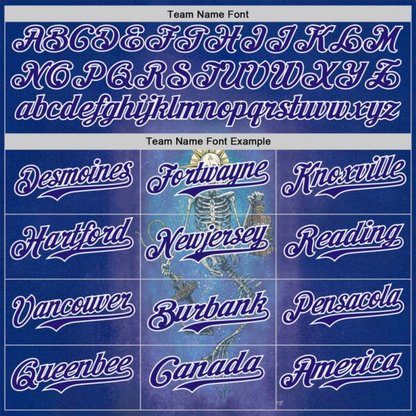 Custom Blue Dark Purple-White David Lozeau Lighting The Way Authentic Baseball Jersey