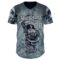 Custom Silver Silver-Black David Lozeau In Death The Demon Sleeps Authentic Baseball Jersey