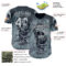 Custom Silver Silver-Black David Lozeau In Death The Demon Sleeps Authentic Baseball Jersey