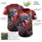 Custom Red Black-Light Blue David Lozeau Honor Authentic Baseball Jersey
