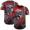 Custom Red Black-Light Blue David Lozeau Honor Authentic Baseball Jersey