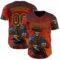 Custom Red Black-Bay Orange David Lozeau Double Barrel Authentic Baseball Jersey
