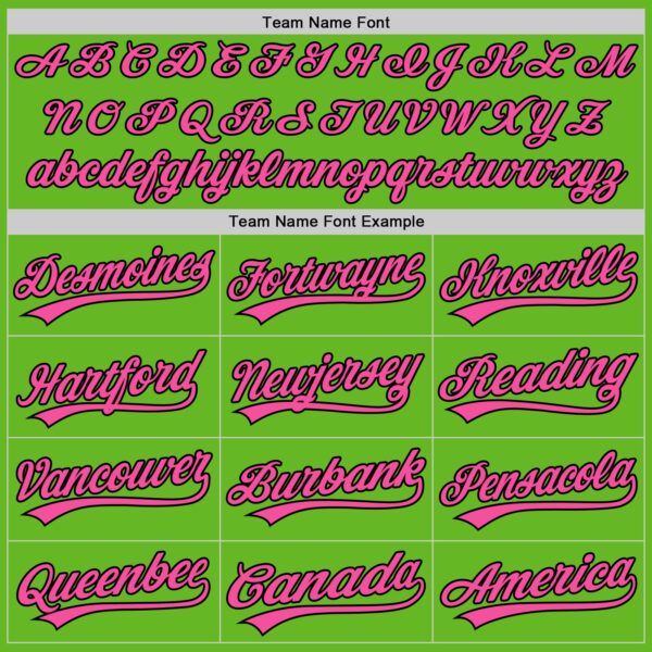 Custom Aurora Green Pink-Black Authentic Baseball Jersey