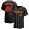 Custom Black Red-Cream Authentic Baseball Jersey
