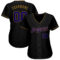 Custom Black Dark Purple-Old Gold Authentic Baseball Jersey