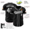 Custom Black Gray-White Authentic Baseball Jersey