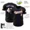 Custom Black White Old Gold-Purple Authentic Baseball Jersey