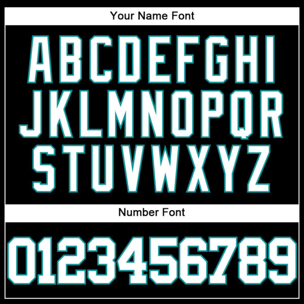 Custom Black White-Teal Authentic Baseball Jersey