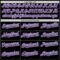 Custom Black White Pinstripe Purple Authentic Sleeveless Baseball Jersey