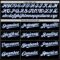 Custom Black White Pinstripe Royal Authentic Sleeveless Baseball Jersey