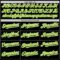 Custom Black White Pinstripe Neon Green Authentic Sleeveless Baseball Jersey