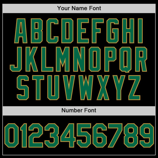 Custom Black Kelly Green Pinstripe Old Gold Authentic Sleeveless Baseball Jersey