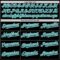 Custom Black Teal Pinstripe White Authentic Sleeveless Baseball Jersey