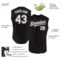 Custom Black White-Gray Authentic Sleeveless Baseball Jersey